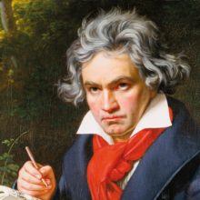 Portrait of composer Ludwig van Beethoven